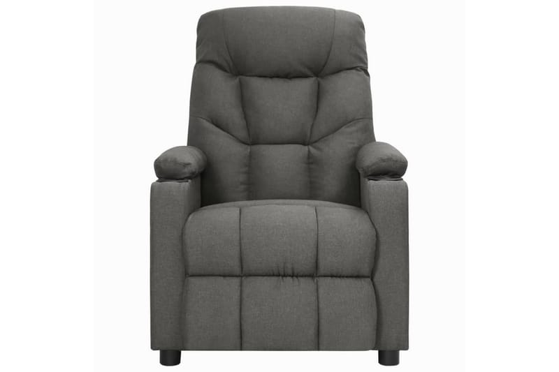 Reclinerfåtölj mörkgrå tyg - Grå - Möbler - Vardagsrum - Fåtöljer - Biofåtöljer & reclinerfåtöljer