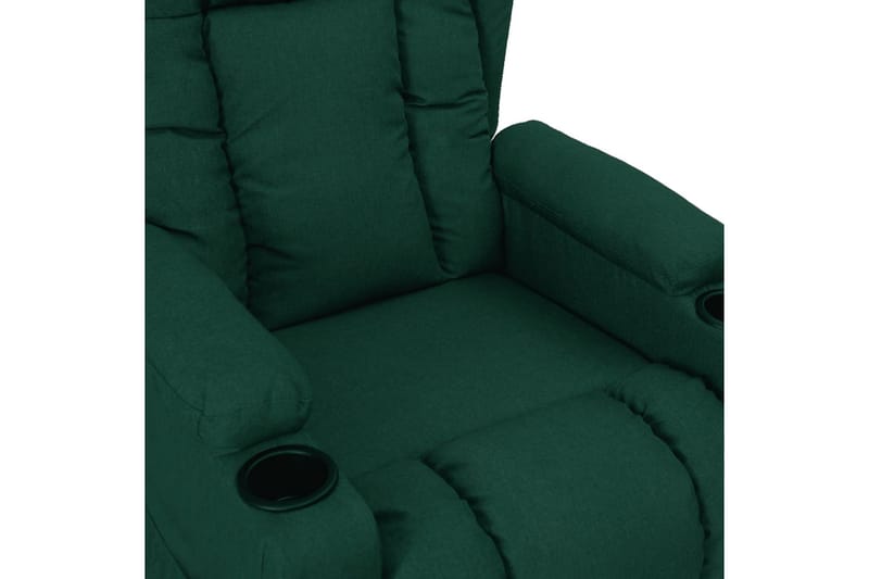 Reclinerfåtölj mörkgrön tyg - Grön - Möbler - Vardagsrum - Fåtöljer - Biofåtöljer & reclinerfåtöljer