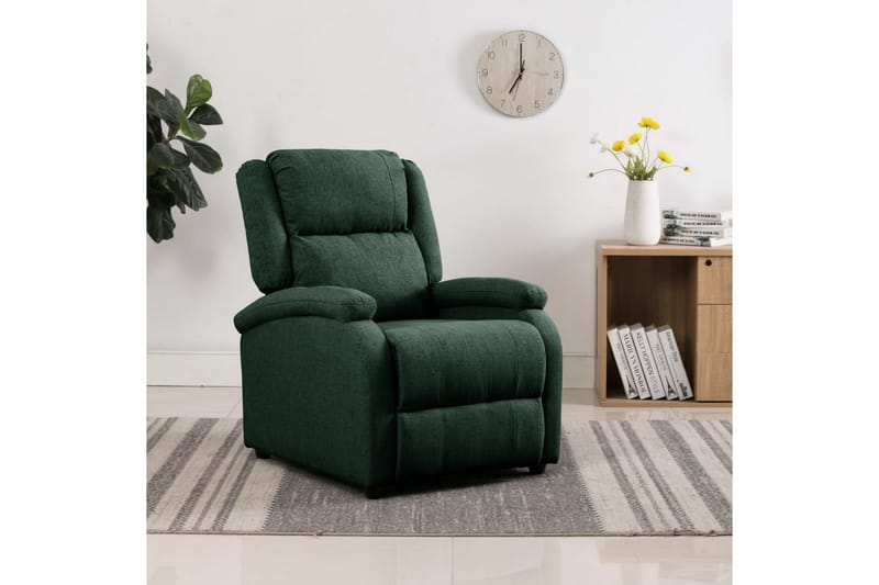 Reclinerfåtölj mörkgrön tyg - Mörkgrön - Möbler - Vardagsrum - Fåtöljer - Biofåtöljer & reclinerfåtöljer