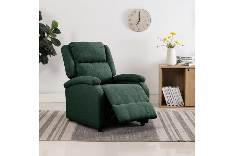 Reclinerfåtölj mörkgrön tyg - Mörkgrön - Möbler - Vardagsrum - Fåtöljer - Biofåtöljer & reclinerfåtöljer