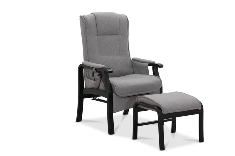 Reclinerfåtölj NO_BRAND Saika Reclinerfåtölj Elektrisk Ljusgrå - Möbler - Vardagsrum - Fåtöljer - Biofåtöljer & reclinerfåtöljer