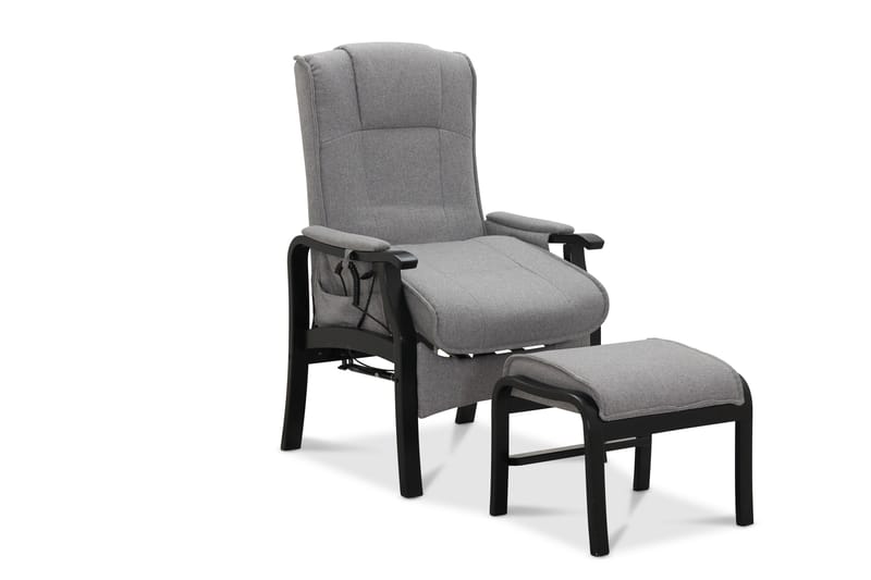 Reclinerfåtölj NO_BRAND Saika Reclinerfåtölj Elektrisk Ljusgrå - Möbler - Vardagsrum - Fåtöljer - Biofåtöljer & reclinerfåtöljer