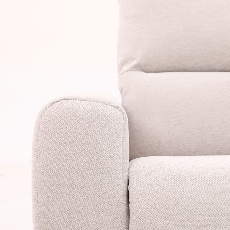 Reclinerfåtölj Ödmark med elektrisk mekanism - ljusbeige - Möbler - Vardagsrum - Fåtöljer - Biofåtöljer & reclinerfåtöljer