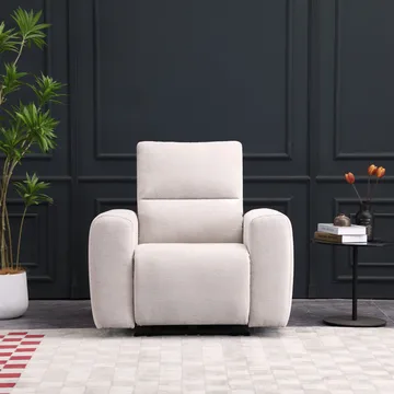 Reclinerfåtölj Ödmark med elektrisk mekanism - ljusbeige - Möbler - Vardagsrum - Fåtöljer - Biofåtöljer & reclinerfåtöljer