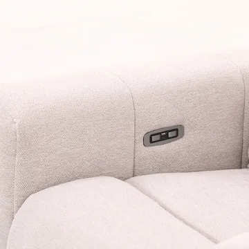Reclinerfåtölj Ödmark med elektrisk mekanism - ljusbeige - Möbler - Vardagsrum - Fåtöljer - Biofåtöljer & reclinerfåtöljer