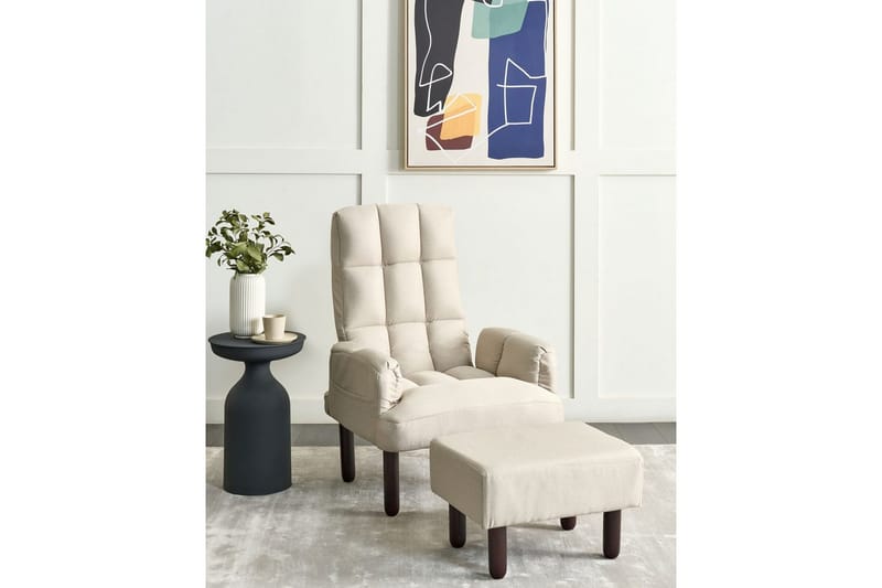 Reclinerfåtölj Oland - Beige, brun - Möbler - Vardagsrum - Fåtöljer - Liggfåtöljer