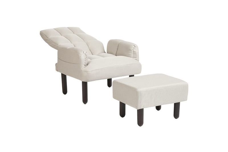 Reclinerfåtölj Oland - Beige, brun - Möbler - Vardagsrum - Fåtöljer - Liggfåtöljer