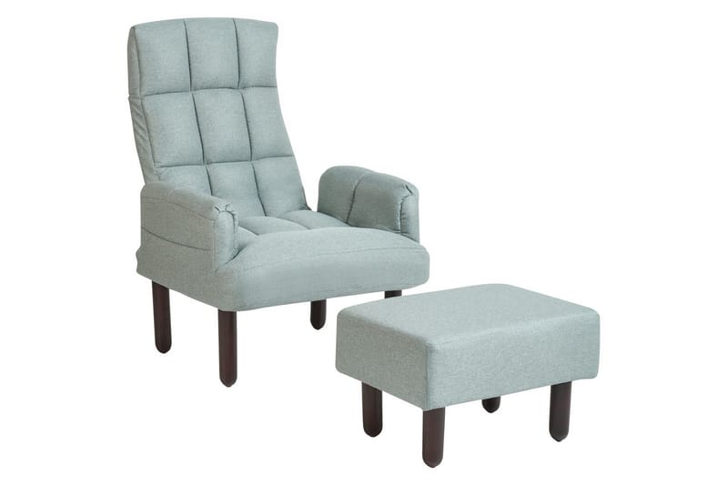 Reclinerfåtölj Oland - Grön, brun, grå - Möbler - Vardagsrum - Fåtöljer - Liggfåtöljer