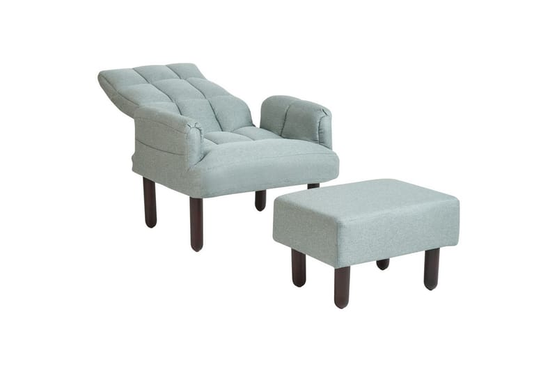 Reclinerfåtölj Oland - Grön, brun, grå - Möbler - Vardagsrum - Fåtöljer - Liggfåtöljer