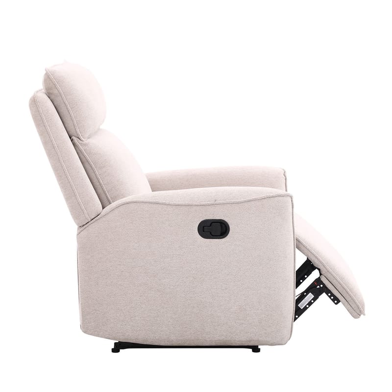 Reclinerfåtölj Östvik med manuell mekanism - beige - Möbler - Vardagsrum - Fåtöljer - Biofåtöljer & reclinerfåtöljer