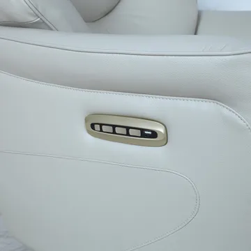 Reclinerfåtölj Rosdal med elektrisk mekanism - beige läder - Möbler - Vardagsrum - Fåtöljer - Skinnfåtölj