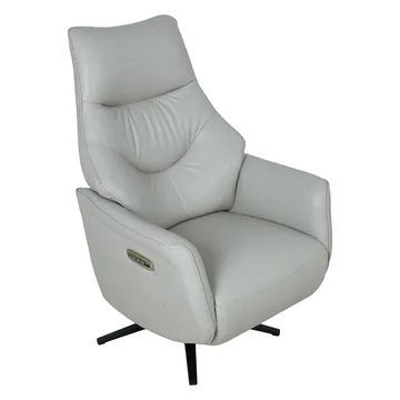 Reclinerfåtölj Rosdal med elektrisk mekanism - beige läder - Möbler - Vardagsrum - Fåtöljer - Skinnfåtölj