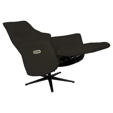 Reclinerfåtölj Rosdal med elektrisk mekanism - brunt läder - Möbler - Vardagsrum - Fåtöljer - Biofåtöljer & reclinerfåtöljer