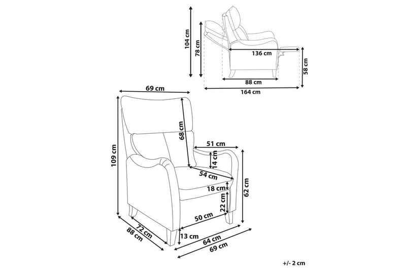 Reclinerfåtölj Royston - Möbler - Vardagsrum - Fåtöljer - Liggfåtöljer