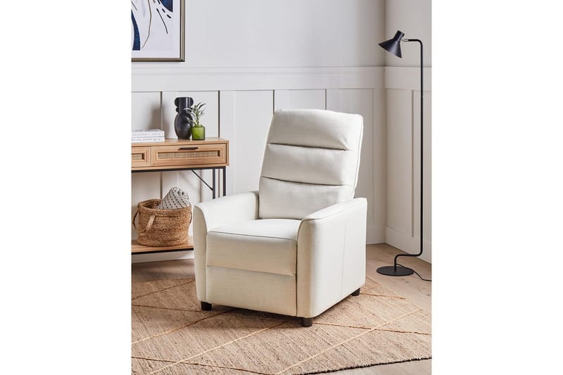 Reclinerfåtölj Sande Vit/Svart - Vit/Svart - Möbler - Vardagsrum - Fåtöljer - Liggfåtöljer