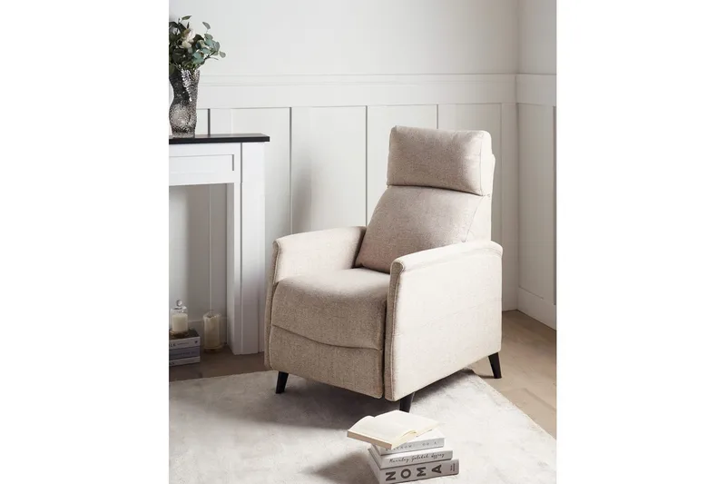 Reclinerfåtölj Selvik Beige/svart - Beige/svart - Möbler - Vardagsrum - Fåtöljer - Biofåtöljer & reclinerfåtöljer