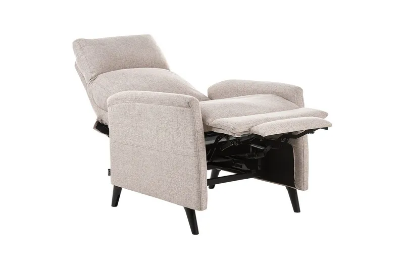 Reclinerfåtölj Selvik Beige/svart - Beige/svart - Möbler - Vardagsrum - Fåtöljer - Biofåtöljer & reclinerfåtöljer