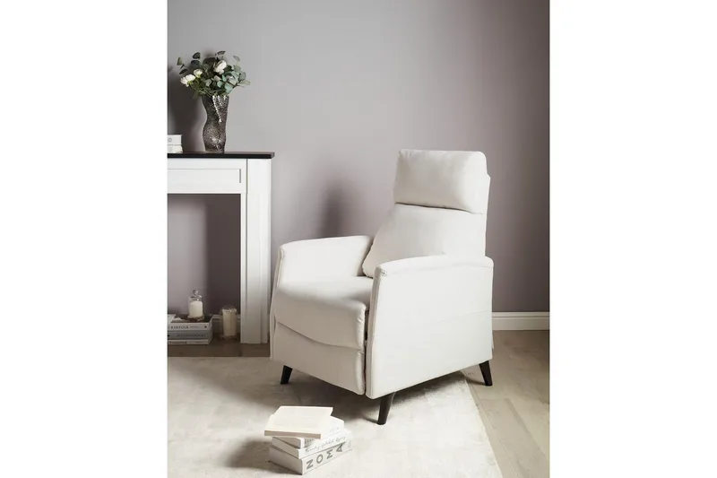 Reclinerfåtölj Selvik Vit/Svart - Vit/Svart - Möbler - Vardagsrum - Fåtöljer - Biofåtöljer & reclinerfåtöljer