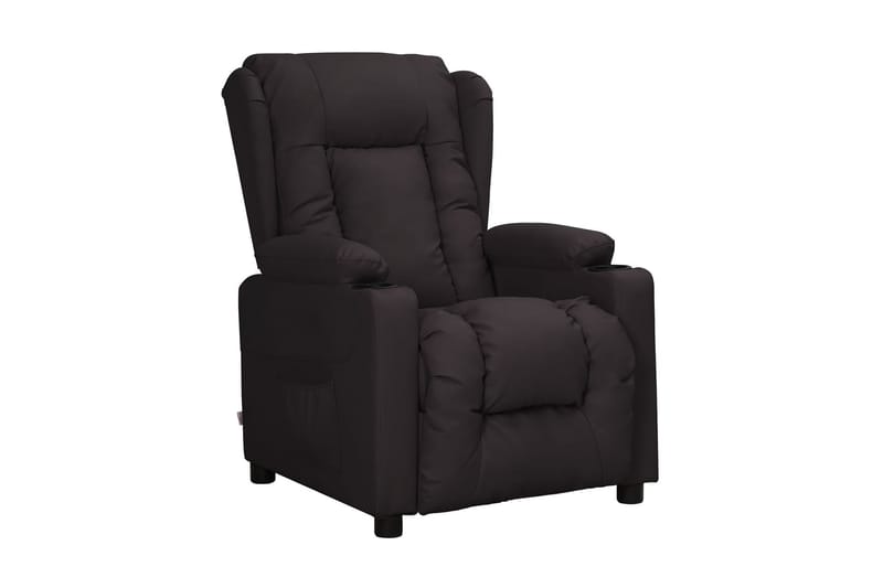 Reclinerfåtölj svart konstläder - Svart - Möbler - Vardagsrum - Fåtöljer - Biofåtöljer & reclinerfåtöljer