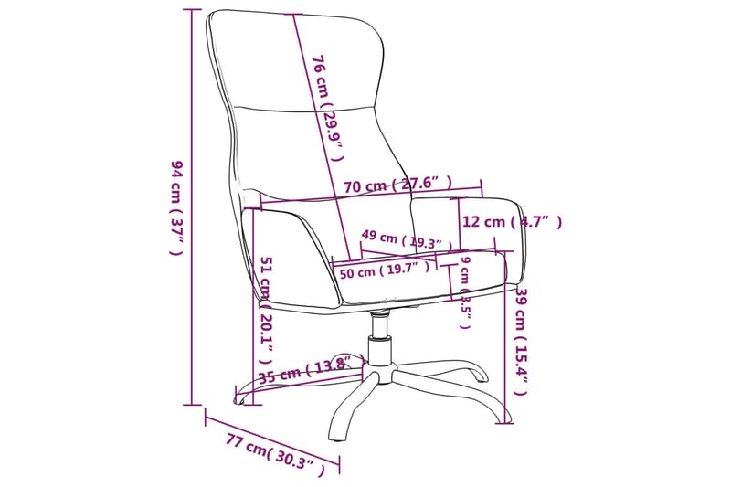 Reclinerfåtölj svart konstläder - Svart - Möbler - Vardagsrum - Fåtöljer - Biofåtöljer & reclinerfåtöljer