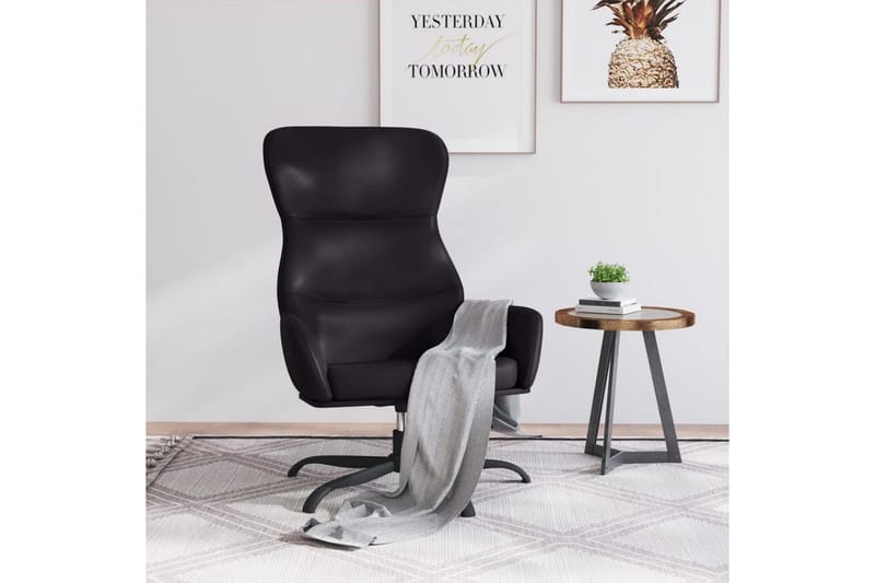 Reclinerfåtölj svart konstläder - Svart - Möbler - Vardagsrum - Fåtöljer - Biofåtöljer & reclinerfåtöljer