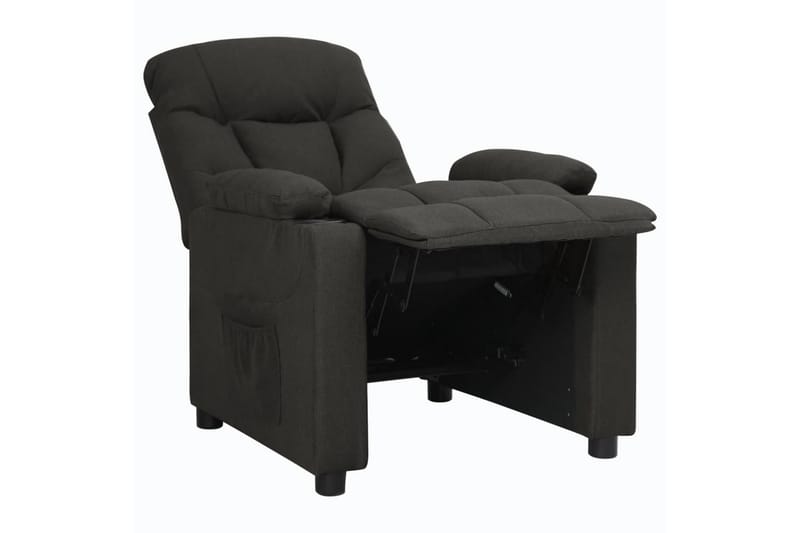 Reclinerfåtölj svart tyg - Svart - Möbler - Vardagsrum - Fåtöljer - Biofåtöljer & reclinerfåtöljer