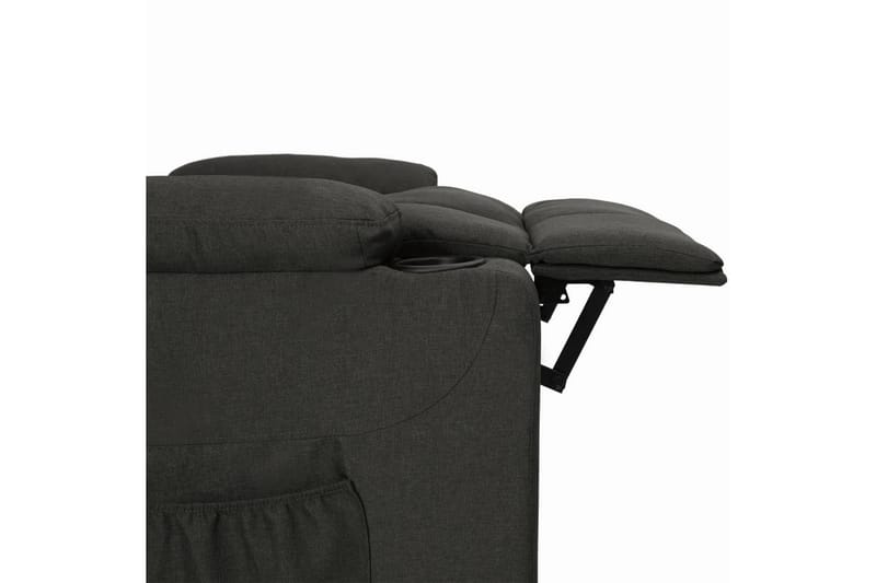 Reclinerfåtölj svart tyg - Svart - Möbler - Vardagsrum - Fåtöljer - Biofåtöljer & reclinerfåtöljer
