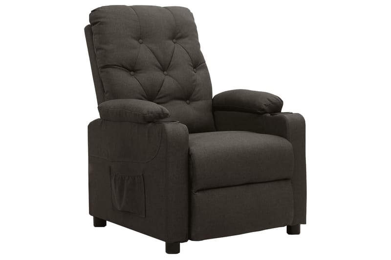 Reclinerfåtölj taupe tyg - Brun - Möbler - Vardagsrum - Fåtöljer - Biofåtöljer & reclinerfåtöljer
