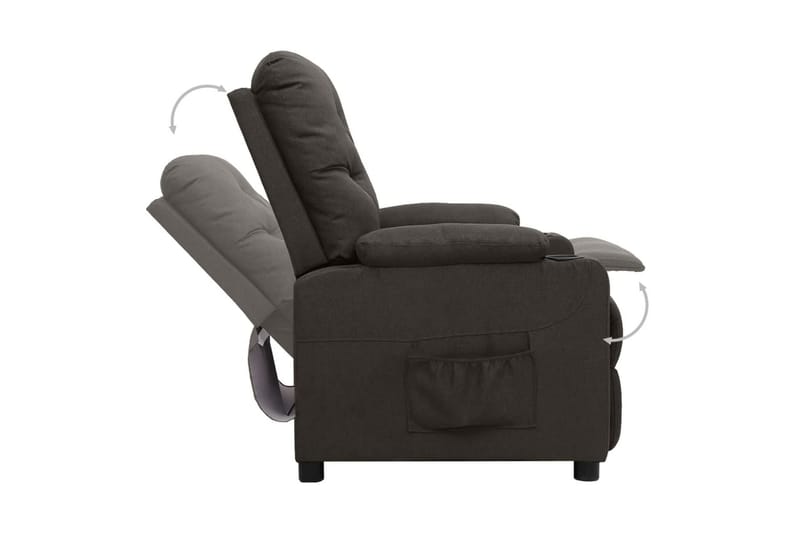Reclinerfåtölj taupe tyg - Brun - Möbler - Vardagsrum - Fåtöljer - Biofåtöljer & reclinerfåtöljer