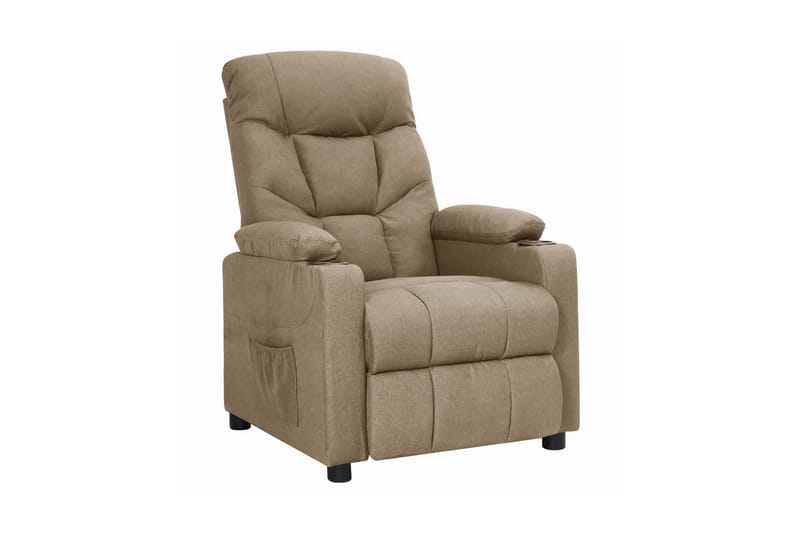Reclinerfåtölj taupe tyg - Taupe - Möbler - Vardagsrum - Fåtöljer - Biofåtöljer & reclinerfåtöljer