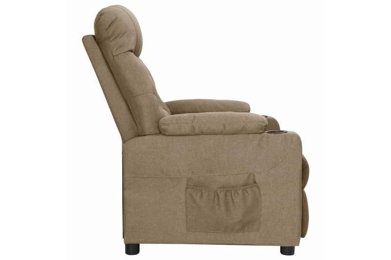 Reclinerfåtölj taupe tyg - Taupe - Möbler - Vardagsrum - Fåtöljer - Biofåtöljer & reclinerfåtöljer