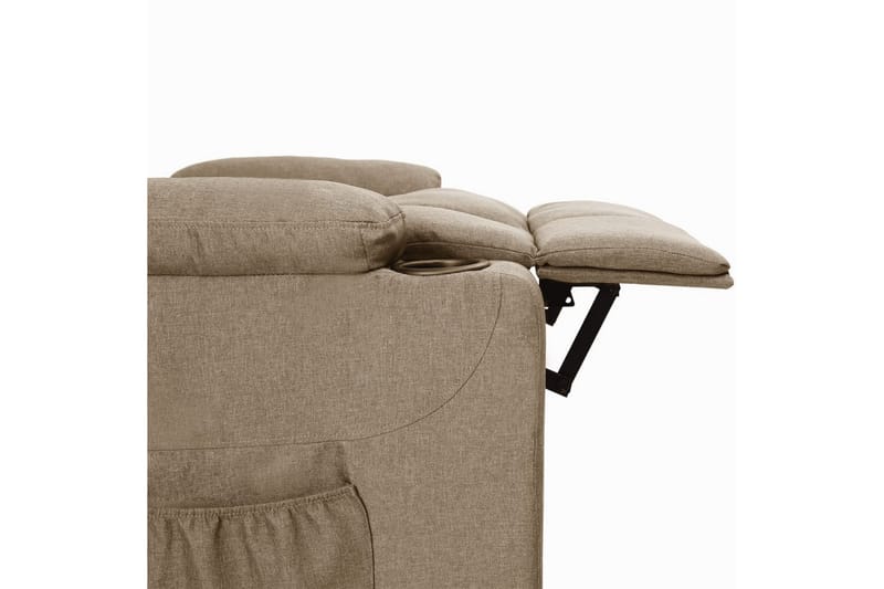 Reclinerfåtölj taupe tyg - Taupe - Möbler - Vardagsrum - Fåtöljer - Biofåtöljer & reclinerfåtöljer