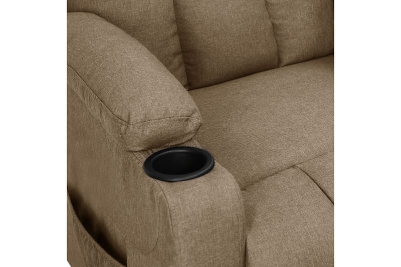 Reclinerfåtölj taupe tyg - Taupe - Möbler - Vardagsrum - Fåtöljer - Biofåtöljer & reclinerfåtöljer