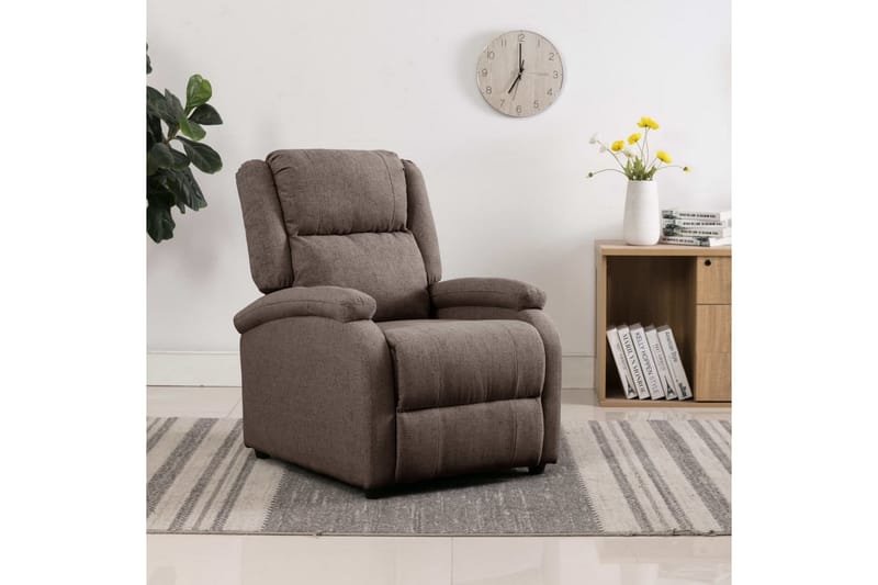 Reclinerfåtölj taupe tyg - Taupe - Möbler - Vardagsrum - Fåtöljer - Biofåtöljer & reclinerfåtöljer