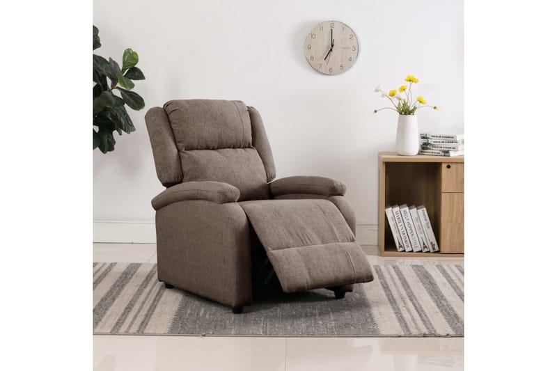 Reclinerfåtölj taupe tyg - Taupe - Möbler - Vardagsrum - Fåtöljer - Biofåtöljer & reclinerfåtöljer