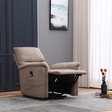 Reclinerfåtölj Ulsten med elektrisk lyftmekanism - Beige - Möbler - Vardagsrum - Fåtöljer - Seniorfåtölj