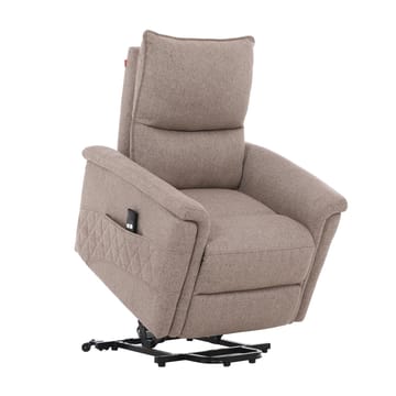 Reclinerfåtölj Ulsten med elektrisk lyftmekanism - Beige - Möbler - Vardagsrum - Fåtöljer - Seniorfåtölj