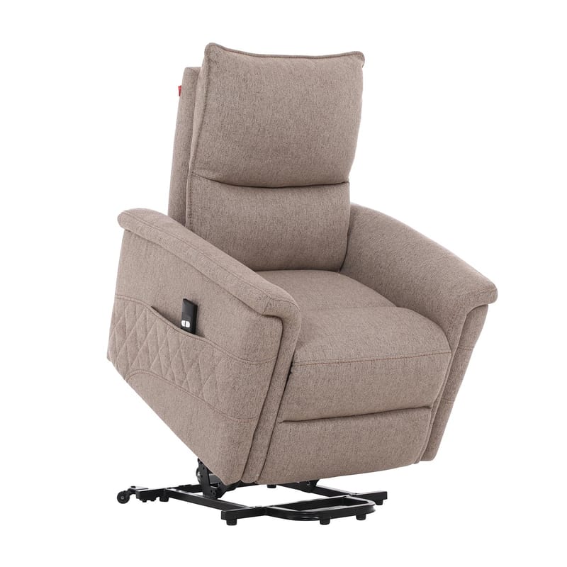 Reclinerfåtölj Ulsten med elektrisk lyftmekanism - Beige - Möbler - Vardagsrum - Fåtöljer - Seniorfåtölj