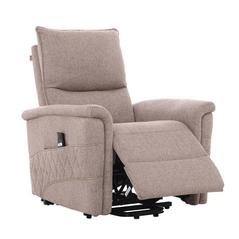 Reclinerfåtölj Ulsten med elektrisk lyftmekanism - Beige - Möbler - Vardagsrum - Fåtöljer - Seniorfåtölj