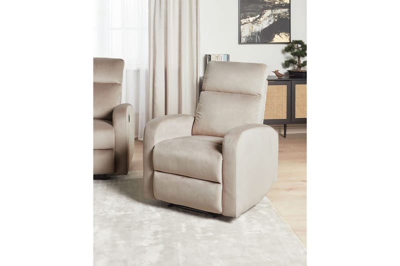 Reclinerfåtölj Verdal Beige - Beige - Möbler - Vardagsrum - Fåtöljer - Liggfåtöljer