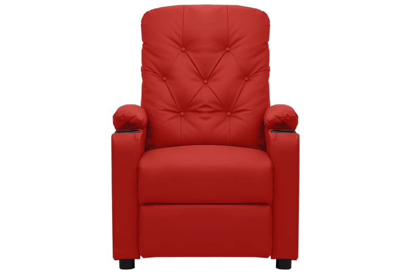 Reclinerfåtölj vinröd konstläder - Vinröd - Möbler - Vardagsrum - Fåtöljer - Biofåtöljer & reclinerfåtöljer