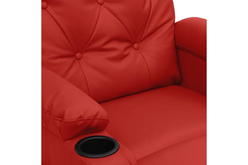 Reclinerfåtölj vinröd konstläder - Vinröd - Möbler - Vardagsrum - Fåtöljer - Biofåtöljer & reclinerfåtöljer