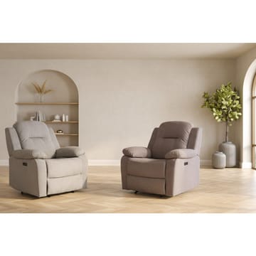 Reclinerfåtölj Ylmark med elektrisk mekanism - taupe - Möbler - Vardagsrum - Fåtöljer - Biofåtöljer & reclinerfåtöljer