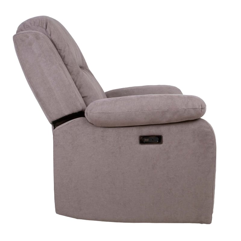Reclinerfåtölj Ylmark med elektrisk mekanism - taupe - Möbler - Vardagsrum - Fåtöljer - Biofåtöljer & reclinerfåtöljer