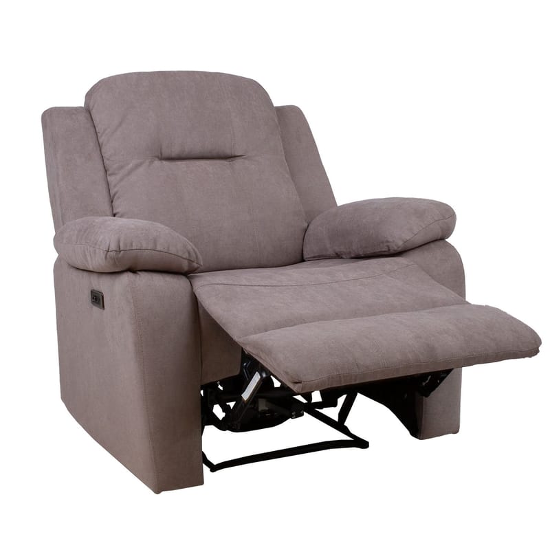 Reclinerfåtölj Ylmark med elektrisk mekanism - taupe - Möbler - Vardagsrum - Fåtöljer - Biofåtöljer & reclinerfåtöljer