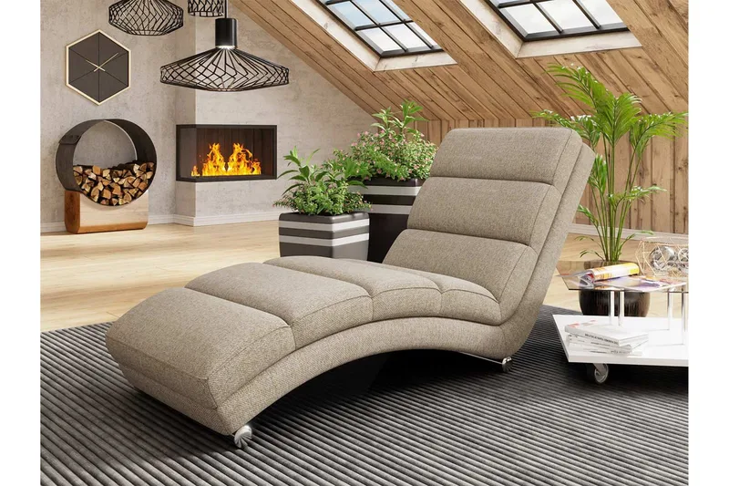 Regalado Fåtölj - Beige - Möbler - Vardagsrum - Fåtöljer - Schäslongfåtöljer & divanfåtöljer