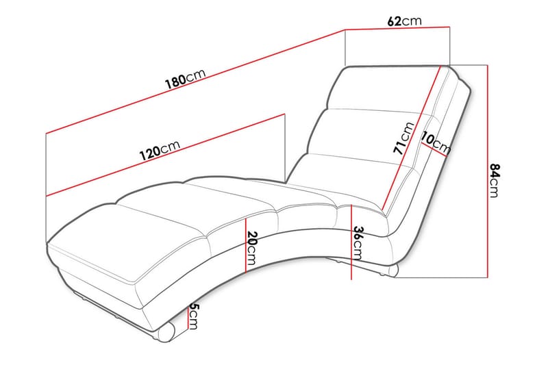 Regalado Fåtölj - Möbler - Vardagsrum - Fåtöljer - Schäslongfåtöljer & divanfåtöljer
