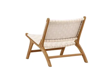 Rike Fåtölj Teak - Natural - Möbler - Vardagsrum - Fåtöljer - Skinnfåtölj