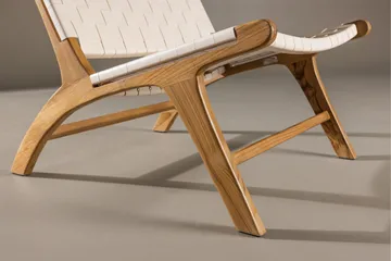 Rike Fåtölj Teak - Natural - Möbler - Vardagsrum - Fåtöljer - Skinnfåtölj