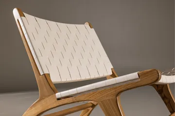 Rike Fåtölj Teak - Natural - Möbler - Vardagsrum - Fåtöljer - Skinnfåtölj